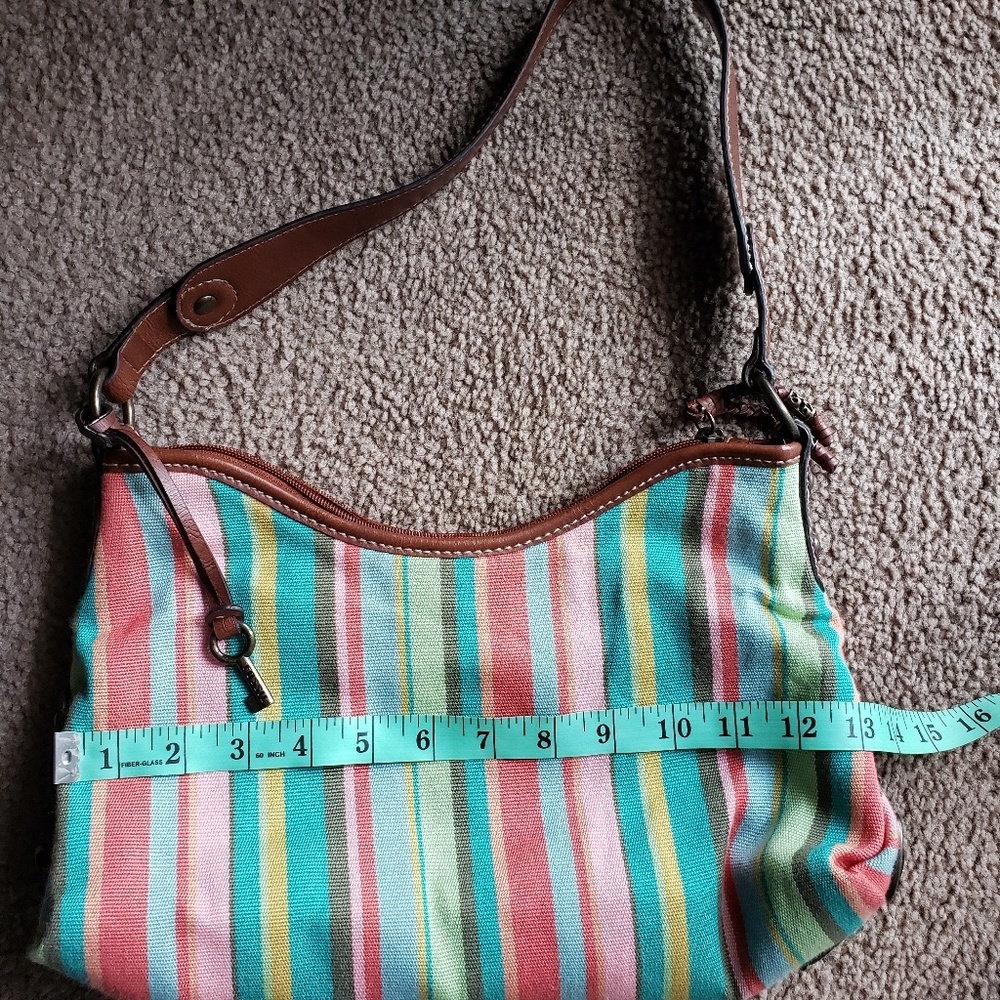 Fossil Multi Stripe Shoulder Bag - image 7